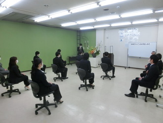 情報技術セクター　2021年新入社員の入社式を行いました。