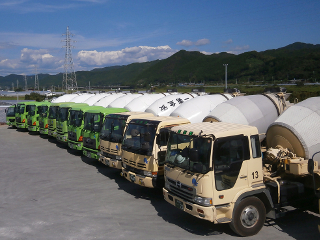 恒温循環養生槽ミキサー車